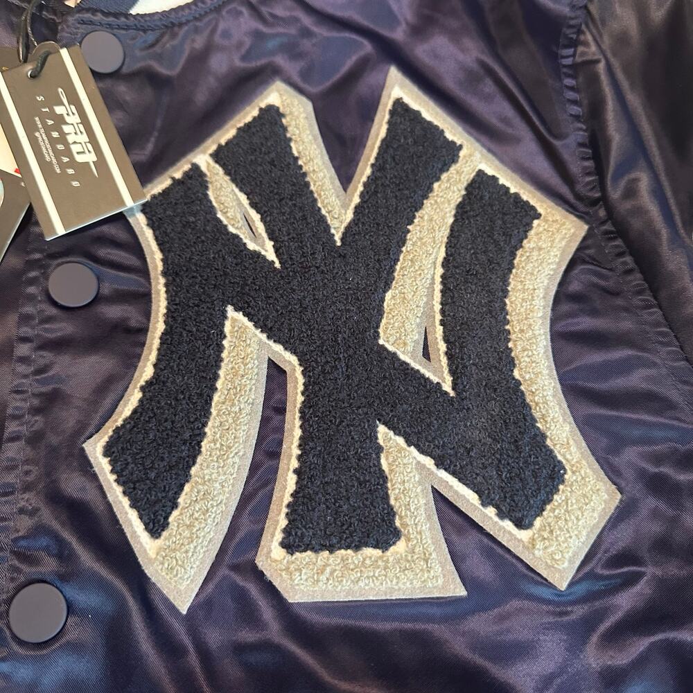 NWT Pro Standard New York Yankees World Series Patches Letterman Bomber Jacket S - Picture 4 of 16